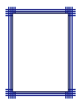 Blue Weave Border page border