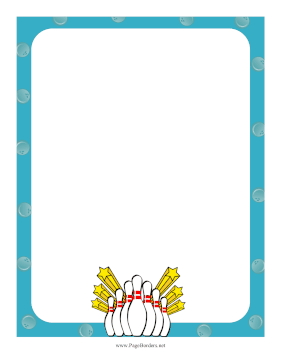 Bowling Border page border