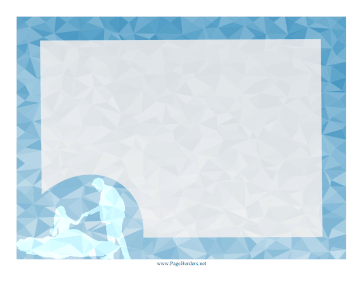 Bride And Groom Blue Border page border