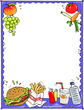 Burger Meal page border