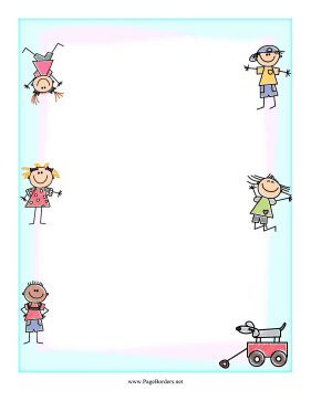 Childlike Drawing Border page border