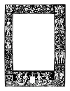 Classical BW Border page border