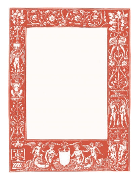 Classical Red Border page border