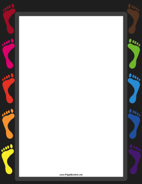 Color Footprint Border page border