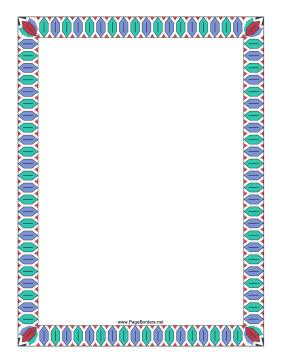 Colorful Geometric Border page border