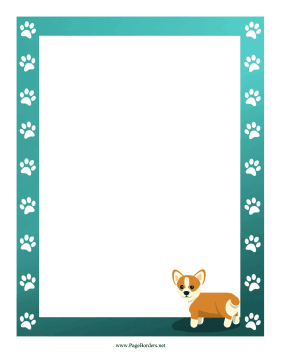 Corgi Border page border