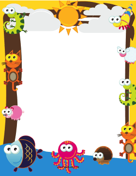 Cute Animal Border page border