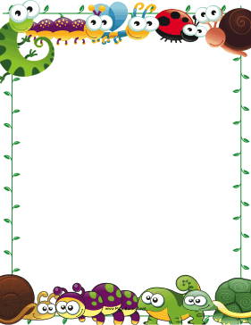 Cute Creature Border page border