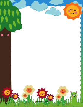 Cute Nature Border page border