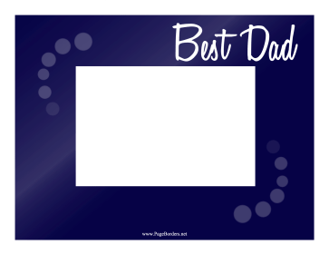 Dad Border Horizontal page border