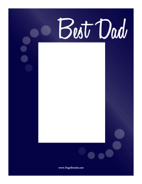 Dad Border Vertical page border