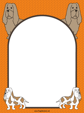 Droopy Dog Border page border