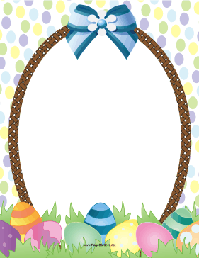 Easter Basket Border page border