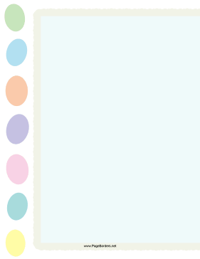 Easter Egg Border page border