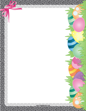 Easter Egg Hunt Border page border