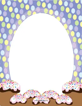 Easter Frosted Treats page border
