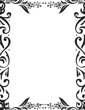 Fancy Berry Border page border