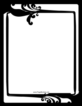 Fancy — Black and White Border