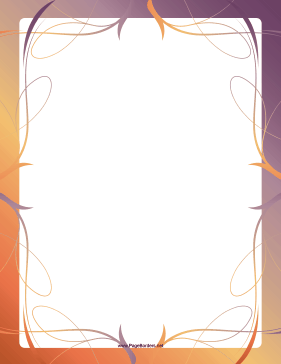 Fancy Pastel Border page border