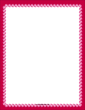 Fancy Pink Border page border
