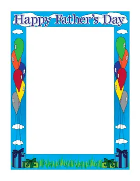 Fathers Day Border page border