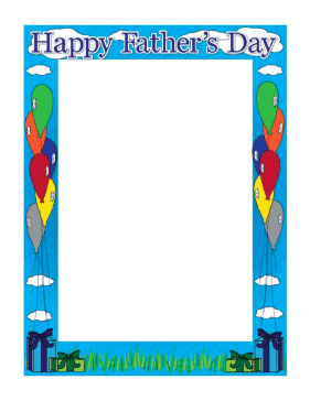 Fathers Day Border page border