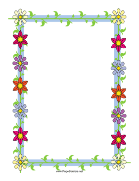 Floral Border page border