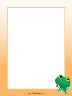 Frog Border page border
