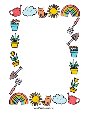 Fun Doodle Border page border