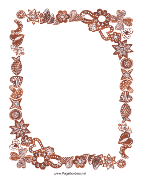 Gingerbread Border page border