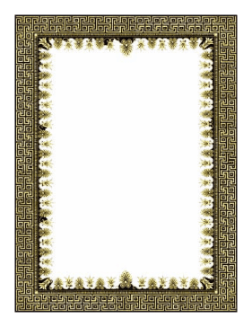 Gold and Black Border page border