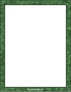 Green Brushstrokes page border