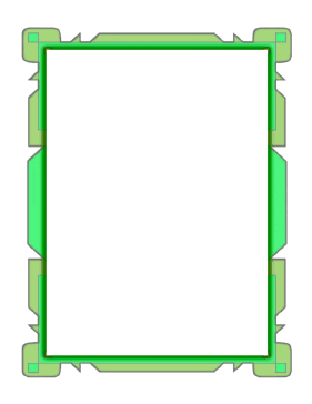 Green Flowpoint Border page border