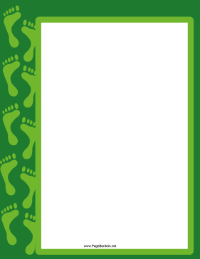 Green Footprint Border page border