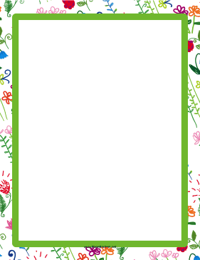 Green Hand-Drawn Border page border