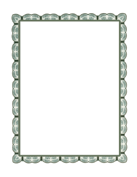 Green Lace Border page border