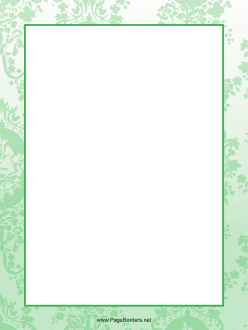 Green Leaf Border page border