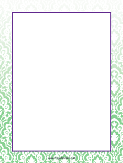 Green Pattern Border page border