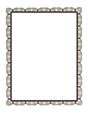 Green Red Lace Border page border