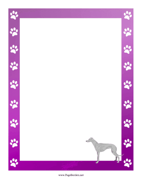 Greyhound Border page border
