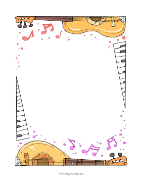 Guitar And Mandolin page border