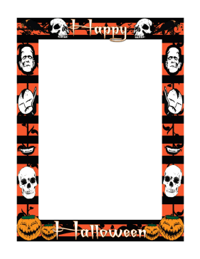 Halloween Border page border