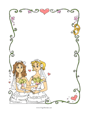 Happy Brides Wedding page border