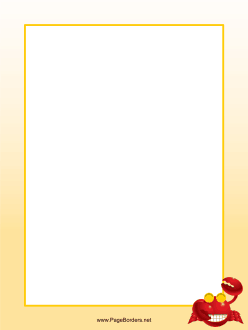 Happy Crab Border page border