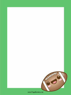 Happy Football Border page border