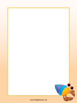 Hermit Crab Border page border