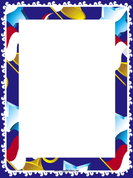 Horns and Stars Border page border