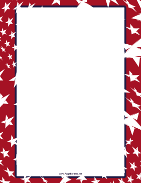 Independence Day Sparkler Border page border