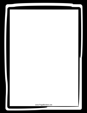 Informal Black and White Border page border