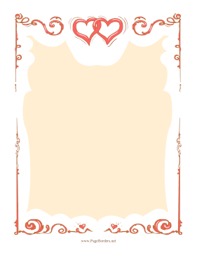 Interlocking Hearts page border